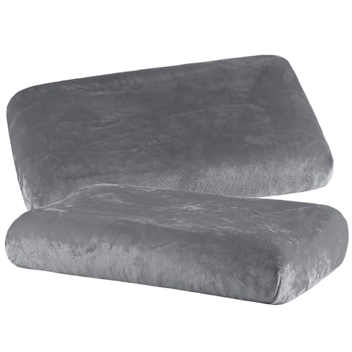 BaSaTex Cashmere Plüsch Kissenbezüge Spannbezüge 2er Pack...