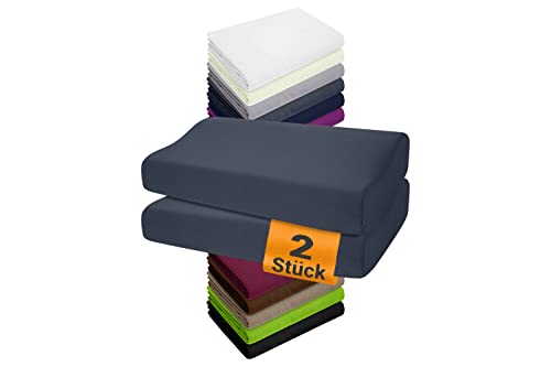 npluseins 2er Pack Spannbezüge Kissenbezüge für...