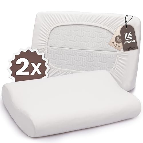 Luxoon Kissenbezug für Gesundheitskissen – 95% Baumwolle...