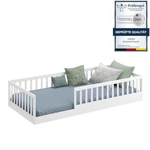 CADANI Timi 2in1 Bodenbett 90x200 cm Montessori Kinderbett...