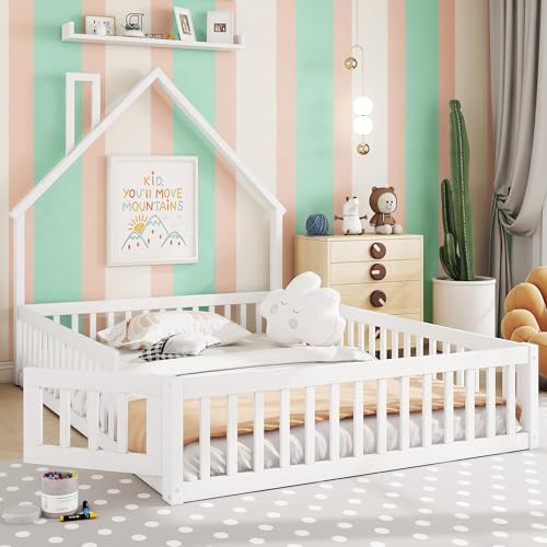 Kinderbett Bodenbett Doppelbett 140x200 cm mit...