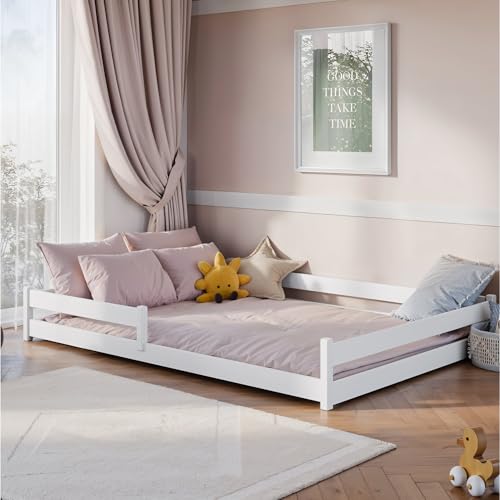 Kids Collective Kinderbett Bodenbett 140x200 cm mit...