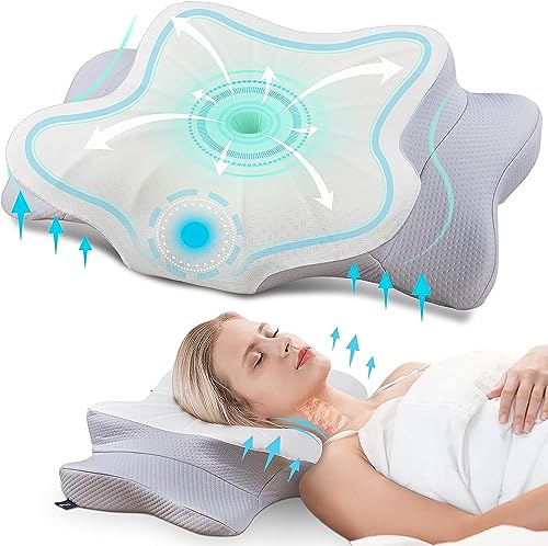 DONAMA Memory Foam Kissen ergonomisches Nackenkissen...