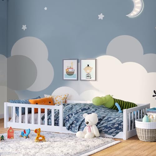 Bellabino Vere Bodenbett 90x200 Montessori Kinderbett mit...