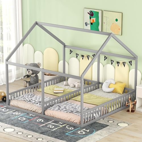 Dolamaní Bodenbett 180x200 cm 2 Kinder mit rausfallschutz,...