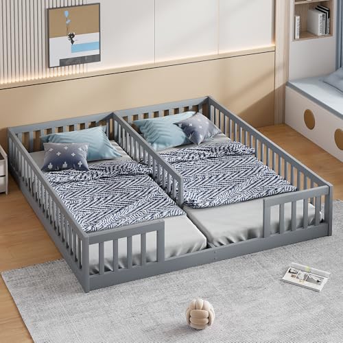 Kinderbett Bodenbett Doppelbett 90x200 cm mit...
